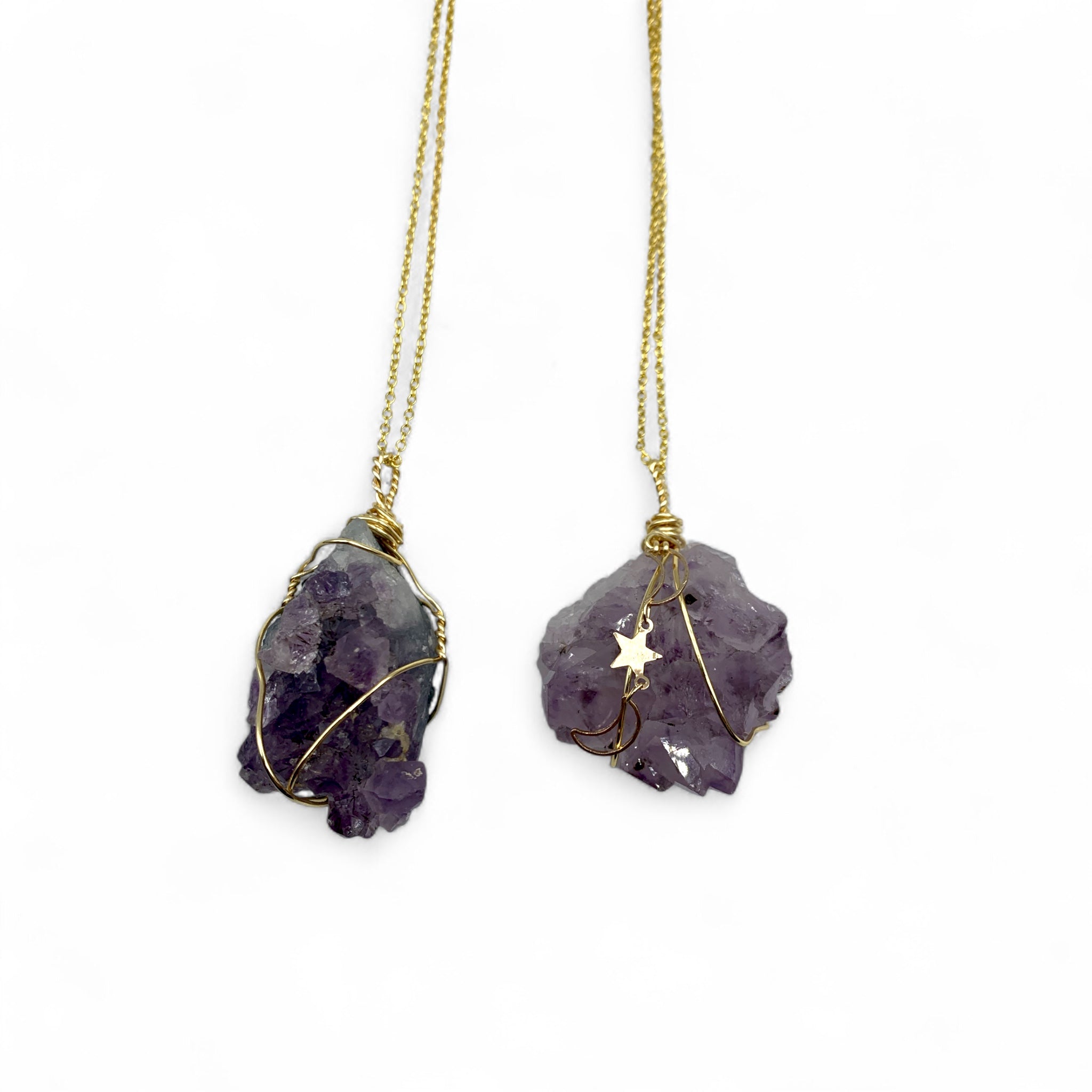 Necklace - Amethyst Cluster $50